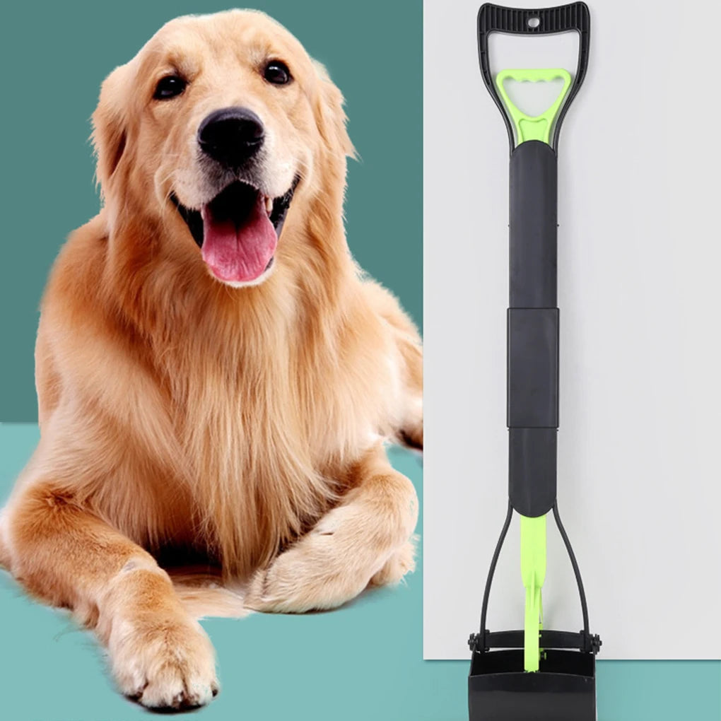 Pooper Scooper for Dog Jaw Clamp Heavy Duty Long Handle Poop Scooper for Dog Puppy Cat Waste Picker Pet Cleaning Shovel Tools
