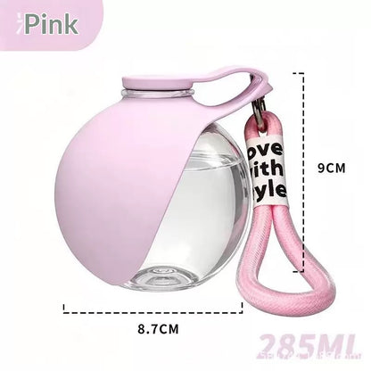 Creative Portable Outdoor Pet Stainless Steel Water Cup Small Dog Water Bottle Convenient Dog Drink Dispenser Puppy Travel Portable Water Bowl Pet Products