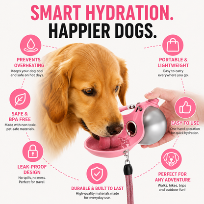 Wagline Portable Dog Water Bottle
