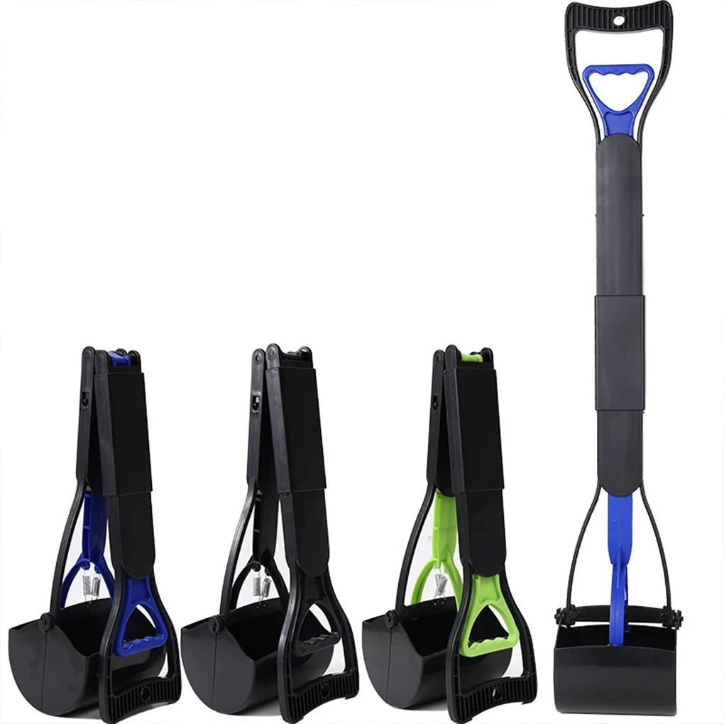 Pooper Scooper for Dog Jaw Clamp Heavy Duty Long Handle Poop Scooper for Dog Puppy Cat Waste Picker Pet Cleaning Shovel Tools