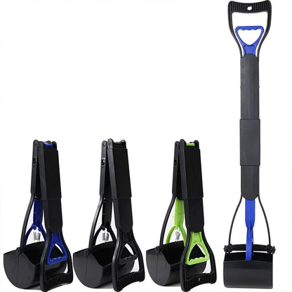 Pooper Scooper for Dog Jaw Clamp Heavy Duty Long Handle Poop Scooper for Dog Puppy Cat Waste Picker Pet Cleaning Shovel Tools